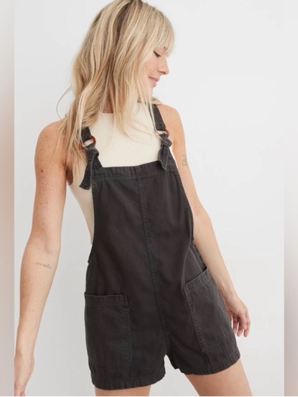 Aerie Cotton Beach Shortalls